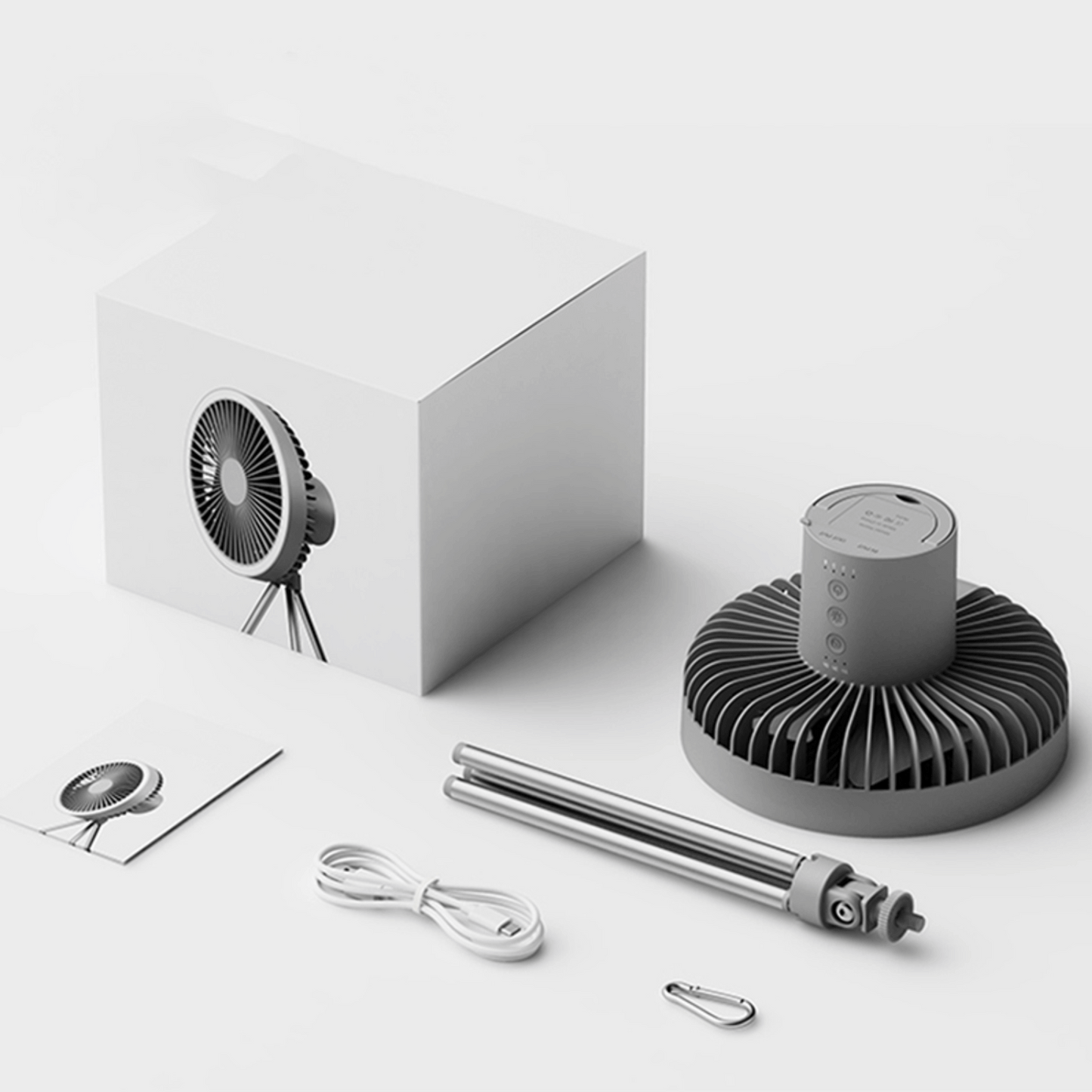 VENTILADOR PORTÁTIL CORDILHEIRA RECARREGÁVEL 10000mAh