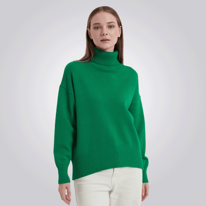 CAMISETA CORDILHEIRA GOLA ALTA FEMININA VERDE