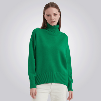 CAMISETA CORDILHEIRA GOLA ALTA FEMININA VERDE