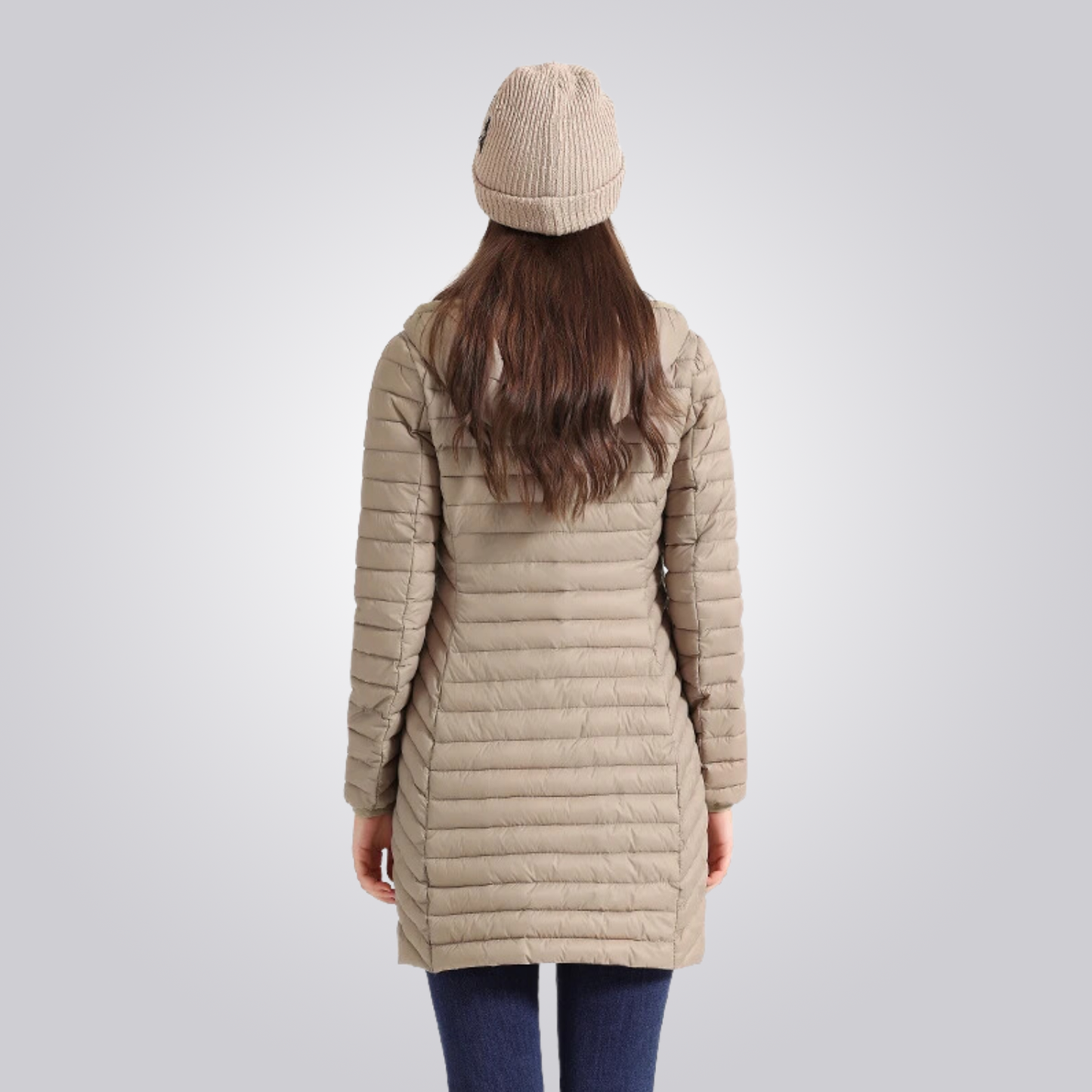 JAQUETA CORDILHEIRA LONG PUFFER FEMININA