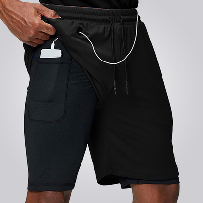 SHORTS CORDILHEIRA 2 EM 1 AERODRY PERFORMANCE