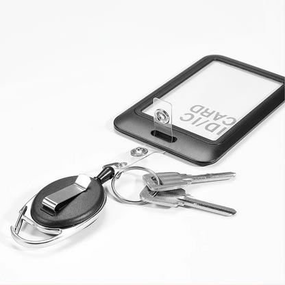 PORTA PASS DE SKI CORDILHEIRA C/ CLIP RETRÁTIL