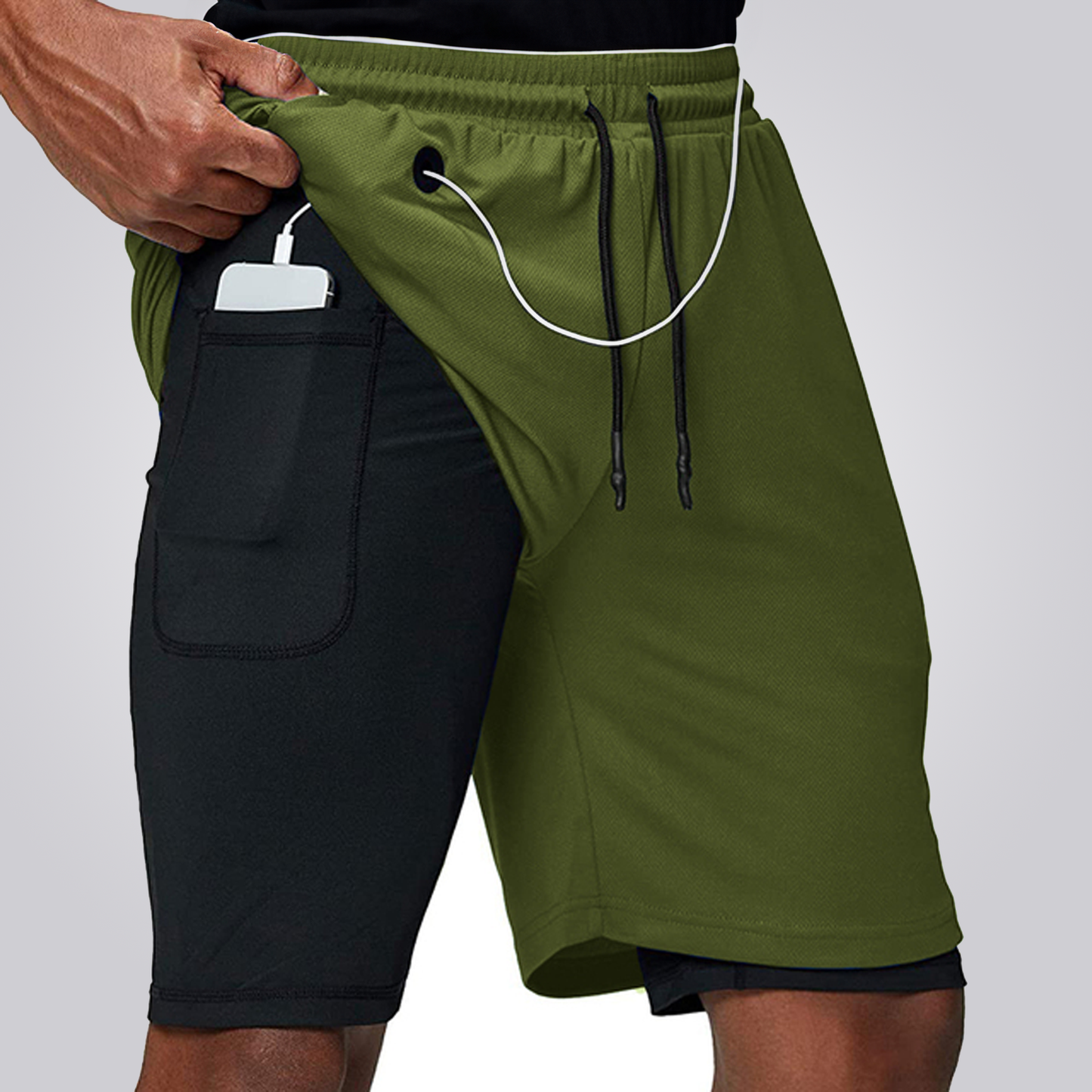 SHORTS CORDILHEIRA 2 EM 1 AERODRY PERFORMANCE