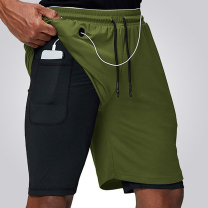 SHORTS CORDILHEIRA 2 EM 1 AERODRY PERFORMANCE