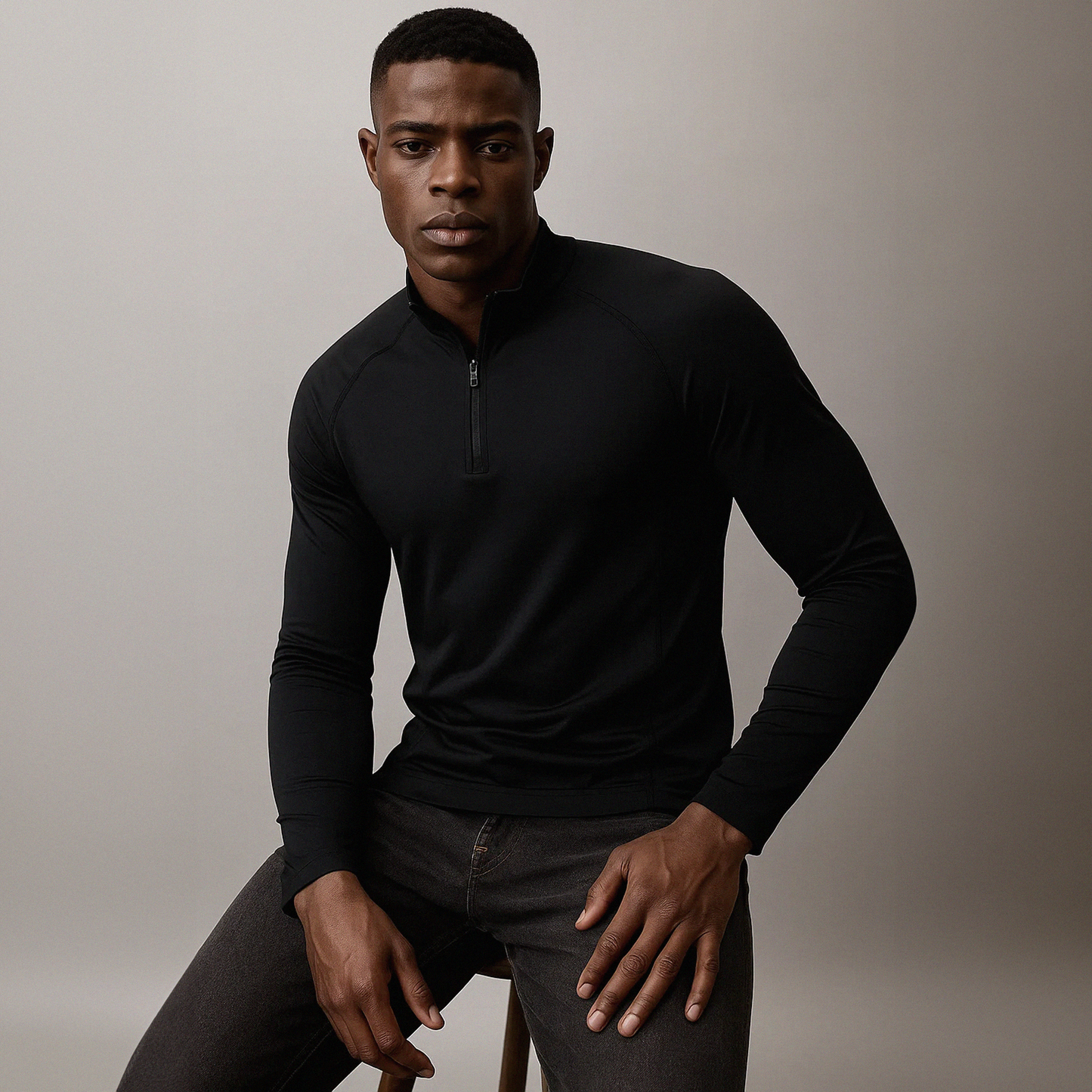 CAMISETA TÉRMICA CORDILHEIRA ICELOCK PRETA MASCULINA